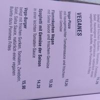 Vegan menu at Mühlenstein in Wedel