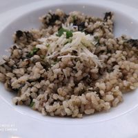 Spinach Risotto at DASO - Carlos III in Barcelona