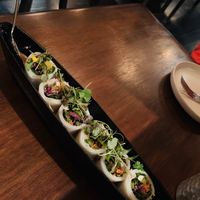 Spring rolls tasted fresh at Sun and Moon in San Francisco