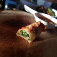 Crispy vegetable gyoza at The Rice Den in St Leonards