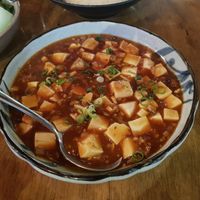Sullen Mapo Tofu with Shiitake Mushrooms at The Rice Den in St Leonards