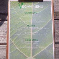 Vegan menu at Gourmet Bar in Hoofddorp