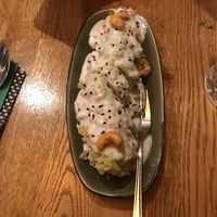 Bakes Banana in green rice and coconut  at Vegan House - Alaunstraße in Dresden