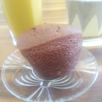 Dessert and juice at Vegostices in Recife