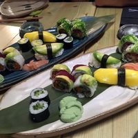 Tasty combo of vegan sushi at Sibuya in Lugo