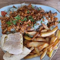 Gyros with fries at Élelem Etterem in Budapest