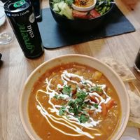 Hungarian bean goulash at Élelem Etterem in Budapest
