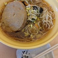 Noodles and seitan at Hanshan Temple Vegetarian in Suzhou