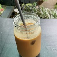 Cold brew with almond milk - and the atmosphere is great!  at Boca2 in Monteverde