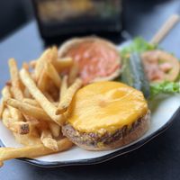 All American Impossible Burger  at Disneyland - Black Tap in Anaheim