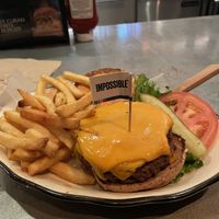 Vegan burger  #Veganuary at Disneyland - Black Tap in Anaheim