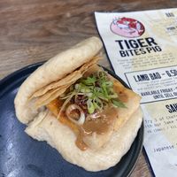salt and pepper tofu bao bun  at Tiger Bites Pig in Birmingham