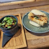 Tofu bao and aubergine side - £9 at Tiger Bites Pig in Birmingham