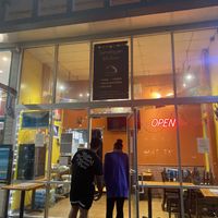 Mentions on the sign that they are vegan friendly  at Himalayan Kitchen in Kailua