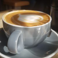 Decaf soya latte at The Dispensary in Newcastle Upon Tyne