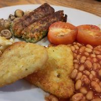 The by request vegan breakfast at T H Roberts Coffee Shop in Dolgellau