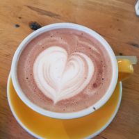 Vegan Hot chocolate with oat milk at Sunny Side Up - Westend in Frankfurt