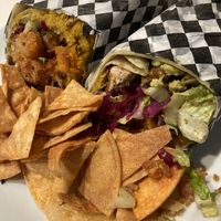 Magic breakfast burrito 🌯 with fried chick’n and avocado 🥑  at Gay4U - Pop Up in Portland