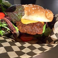 The burger at Gay4U - Pop Up in Portland