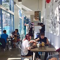 Bright casual seating area at Gay4U - Pop Up in Portland