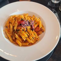Penne all'arrabbiata at L'Unico in Zurich
