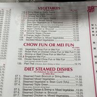 Veg options   at China Taste in Carmel
