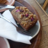 Banana bread loaf at Manara Arts & Culture in Amman