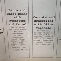  Vegan items on hot bar menu  at Wild Roots Market in Felton