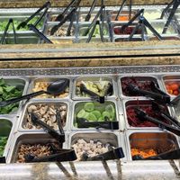 Salad bar  at Wild Roots Market in Felton