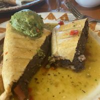 Chimichanga without meat, cheese, or sour cream.  at Santa Fe Cafe in Hilton Head Island