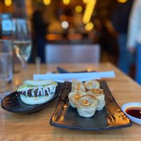 bao bun and dumplings at JINYA Ramen Bar in Washington