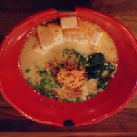 Spicy creamy vegan ramen at JINYA Ramen Bar in Washington