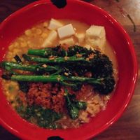 Flying vegan ramen at JINYA Ramen Bar in Washington
