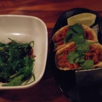 Seaweed salad and vegan tacos at JINYA Ramen Bar in Washington