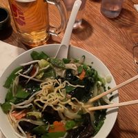 Veggie ramen with veggie bomb and wakame at Daikaya in Washington