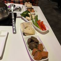 Broth fondue items   at The Melting Pot in King Of Prussia