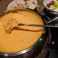 Vegan cheese pot at The Melting Pot in King Of Prussia