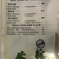 Prices! at Warung Local in Canggu