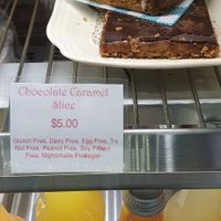 Yum ... caramel slice at Wilderflower & Wanderberries in Tamborine Mountain