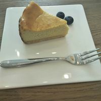 Vegan baked cheesecake. at Knowing Cafe in Shanghai