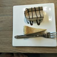 Coffee mousse & cheesecake. at Knowing Cafe in Shanghai