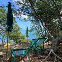 Shady breezy seaview spot at Noina's Mystic Mountain Restaurant & Bungalows in Koh Samet