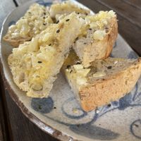 Garlic bread  at Noina's Mystic Mountain Restaurant & Bungalows in Koh Samet