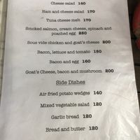 Menu  at Noina's Mystic Mountain Restaurant & Bungalows in Koh Samet