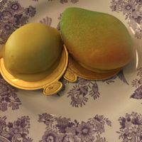 Mango and lemon pastry. at S-Foodies in Uppsala