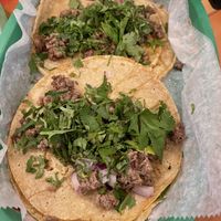 Impossible tacos with cilantro and onion   at El Ponce in Atlanta