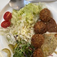 Falafel plate (with the mayonnaise removed)  at Analog Garden in Seoul