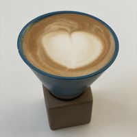 Flat white with oat milk   at Analog Garden in Seoul