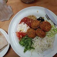 falafel plate at Analog Garden in Seoul