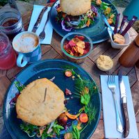  at David's Cafe in Stege